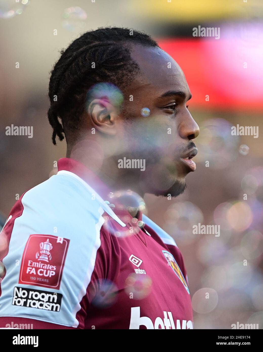 Michail Antonio #9 di West Ham United Foto Stock