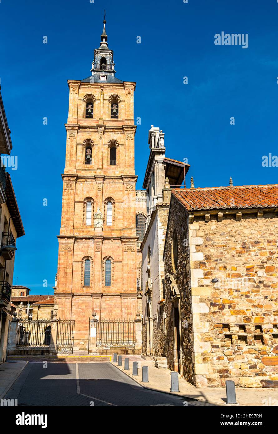 La Cattedrale di Astorga in Spagna Foto Stock