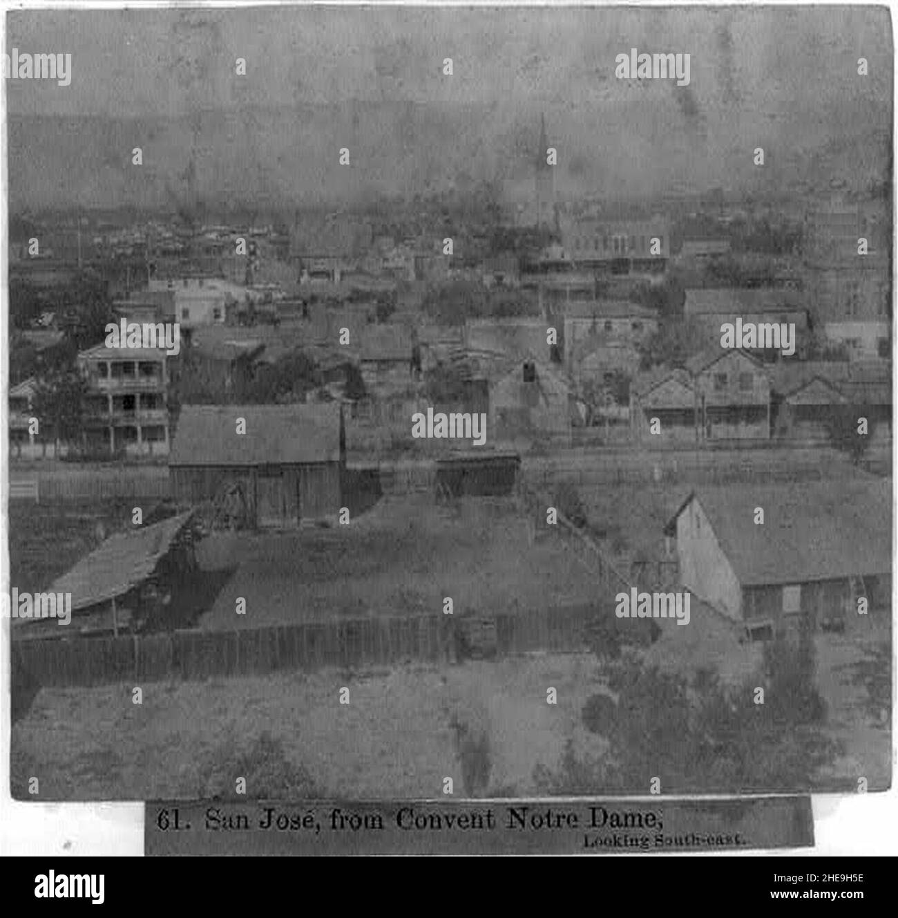 San José, dal Convento Notre Dame, guardando sud-est Foto Stock