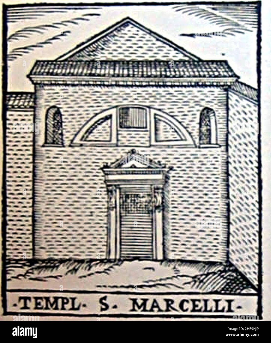 San Marcello al corso di Girolamo Francino (1588). Foto Stock