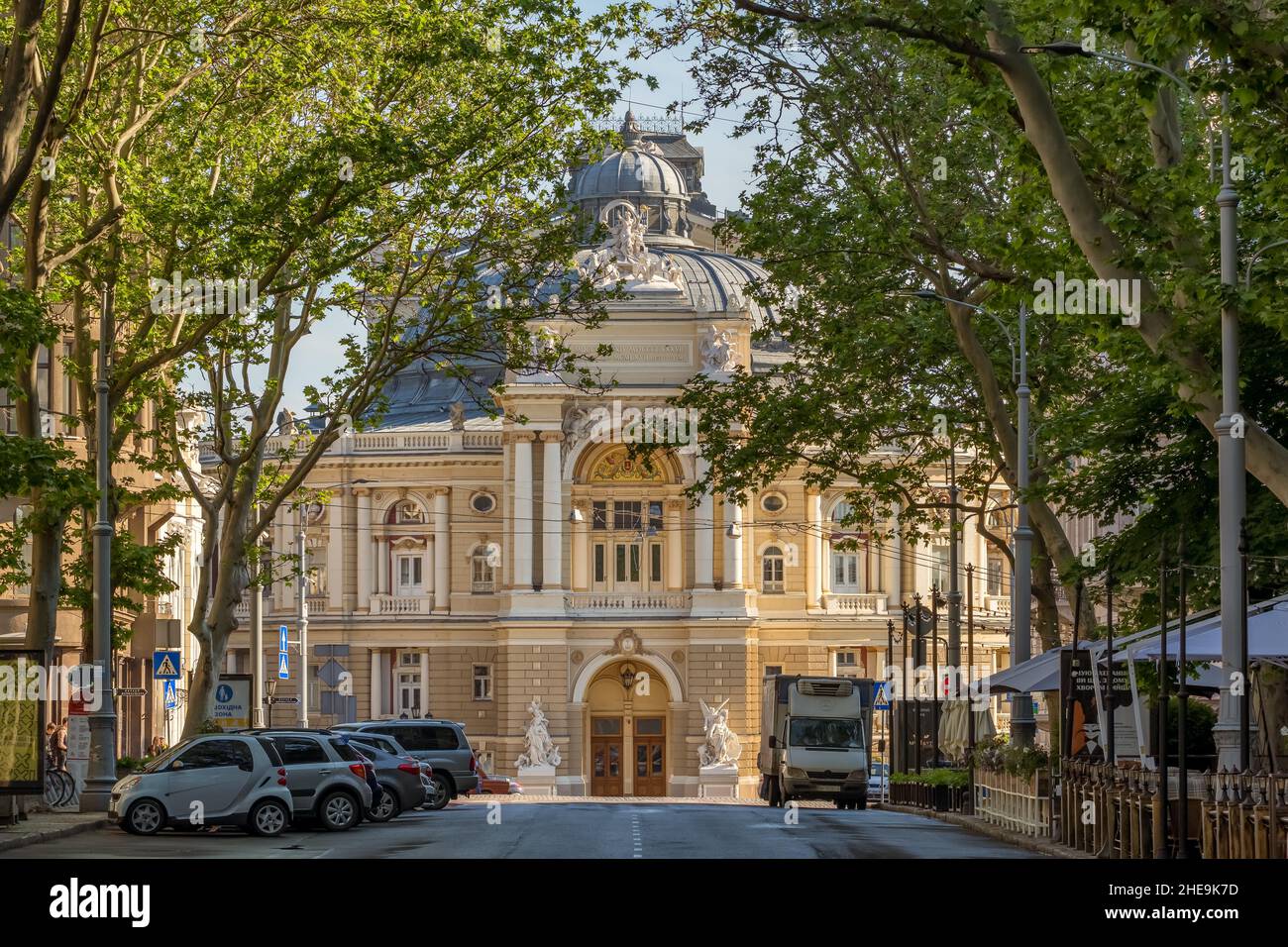 Bellissimo edificio del teatro lirico e balletto a Odessa, Ucraina Foto Stock