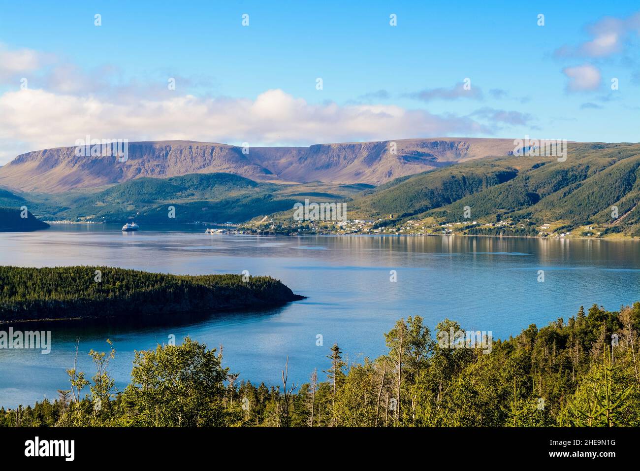 Wild Cove Bonne Bay, Gros Morne National Park, Terranova, Canada. Foto Stock