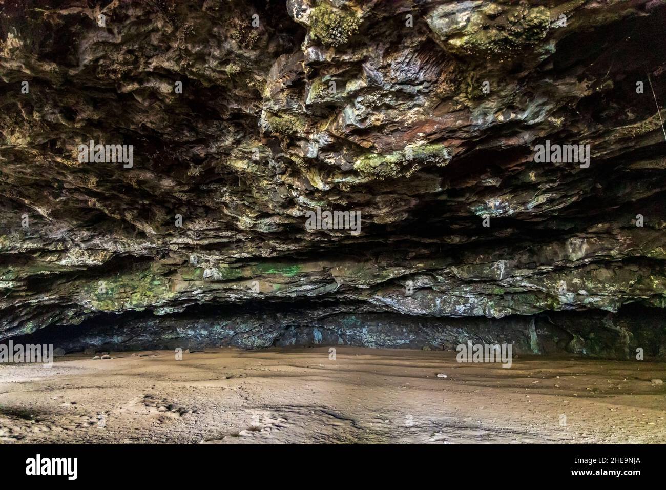 Maniniholo Dry Cave sull'Isola di Kauai, Hawaii Foto Stock
