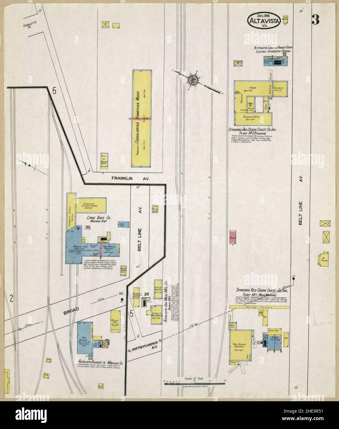 Mappa di altavista virginia immagini e fotografie stock ad alta