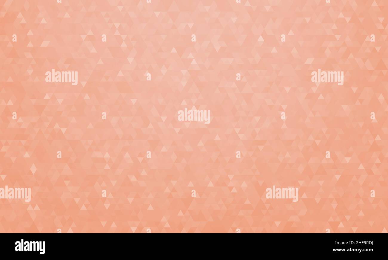 Sfondo geometrico astratto, motivo di triangoli in Calming Coral, design per poster, banner, cartoncino e template. Illustrazione vettoriale Illustrazione Vettoriale