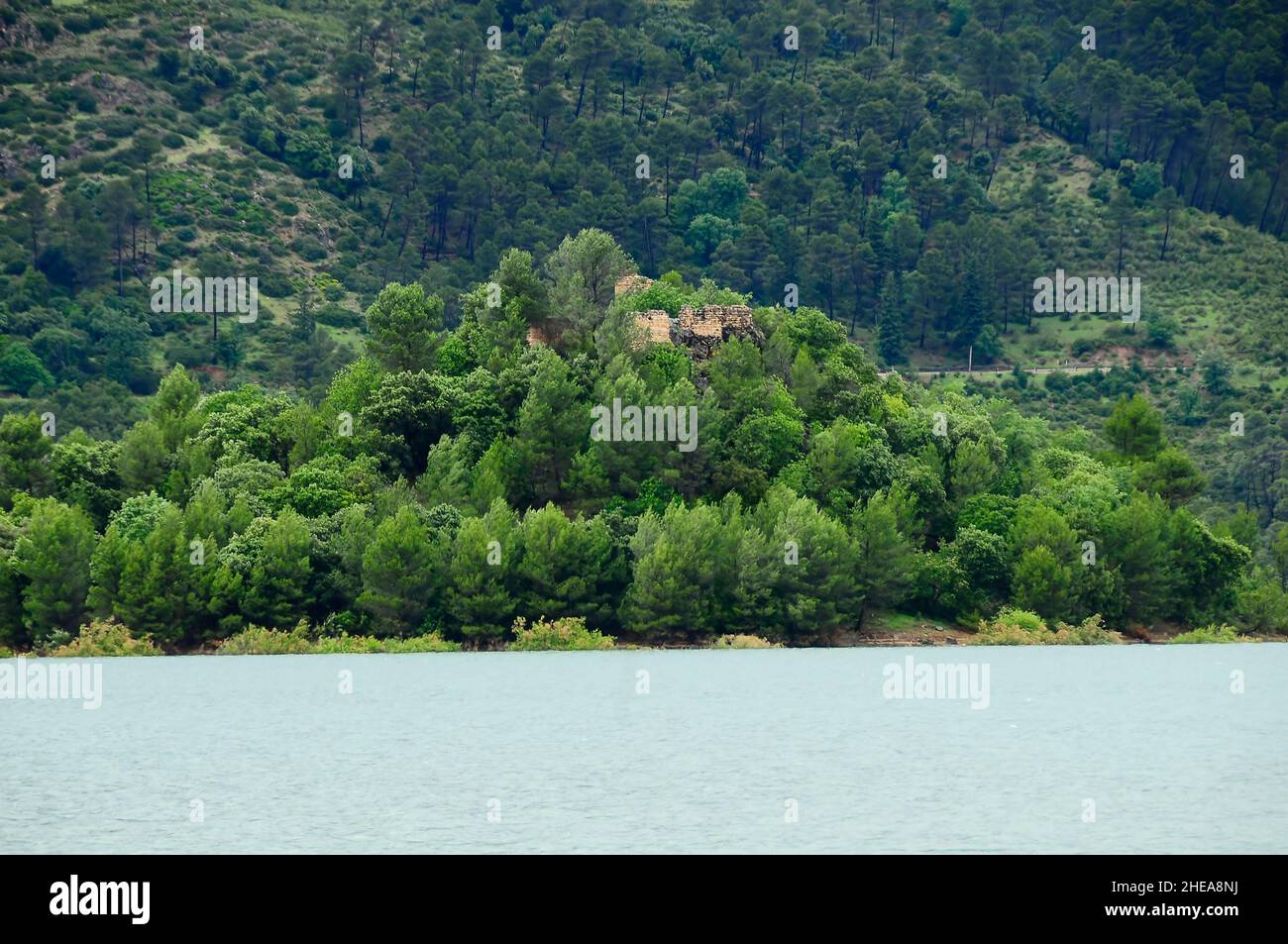 Castello di Bujaraiza a Hornos, Jaen. Foto Stock