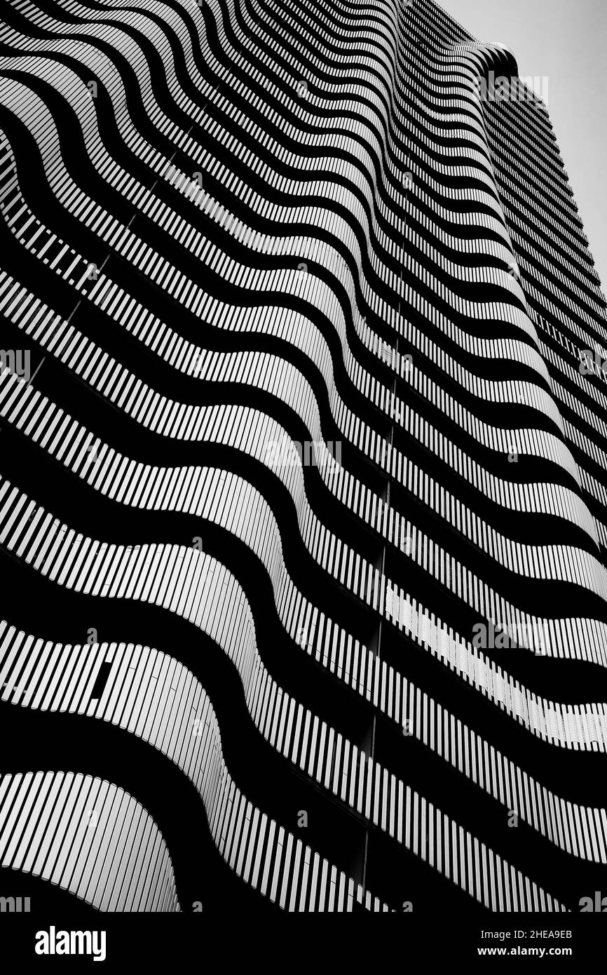 Architettura moderna a Vienna Foto Stock