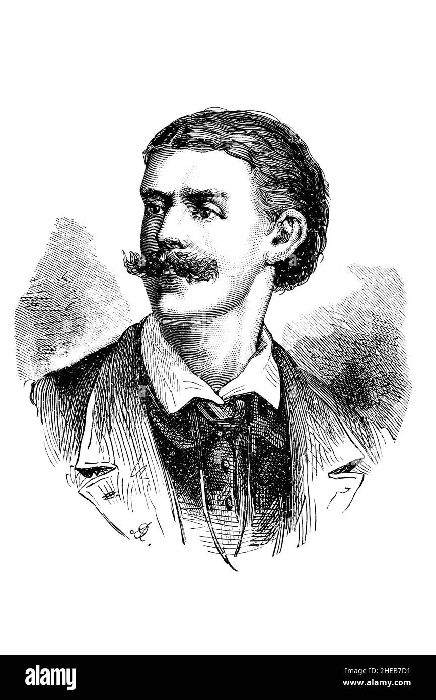 19th secolo esploratore tedesco e scienziato Dottor George Schweinfurth da African Discovery and Adventure, di C e Bourne, pubblicato nel 1900 da Swan S. Foto Stock