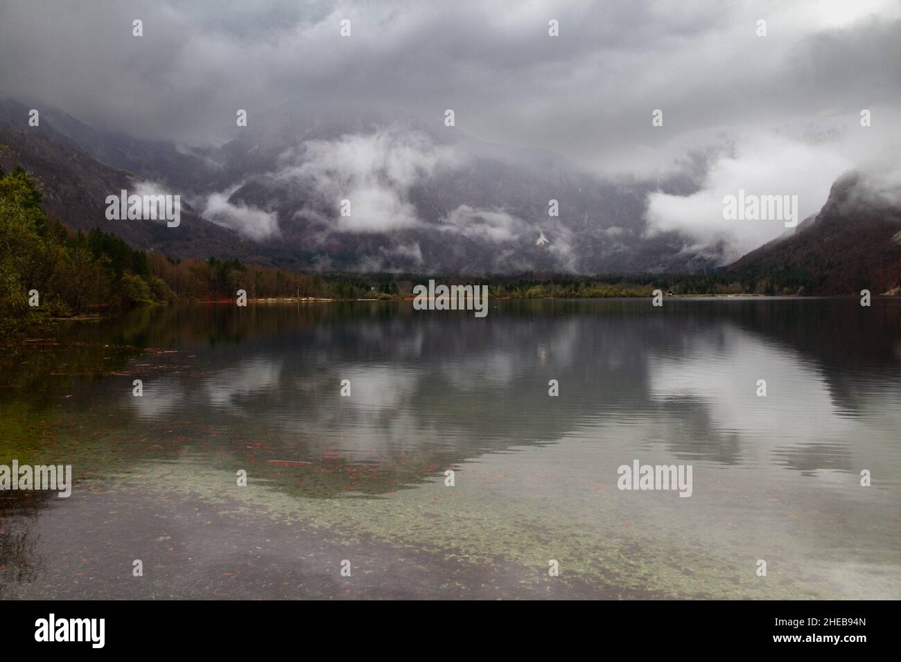 Campagna slovena abbondanza di fonti d'acqua Foto Stock