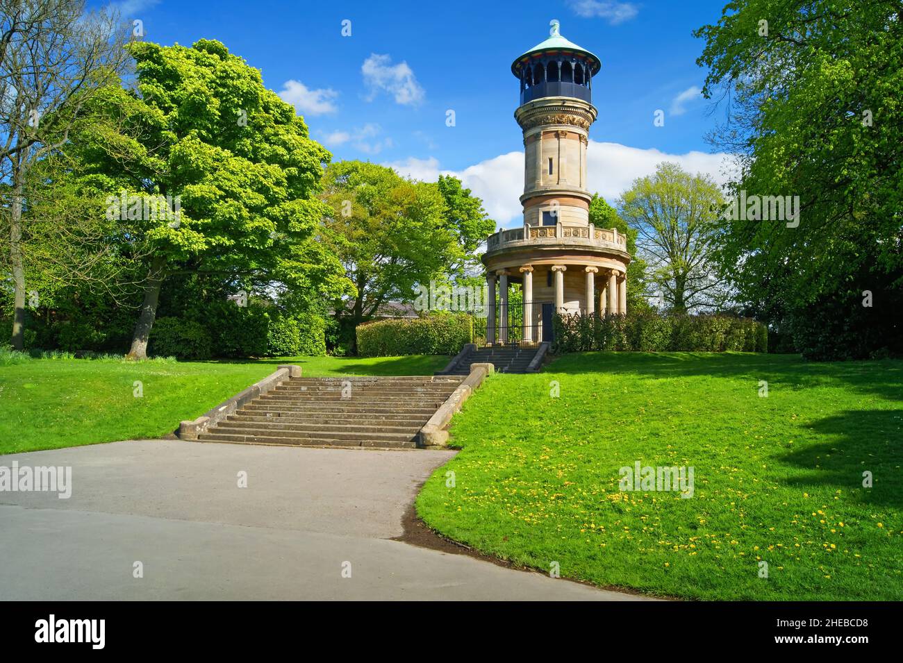 Regno Unito, South Yorkshire, Barnsley, Locke Park Tower Foto Stock