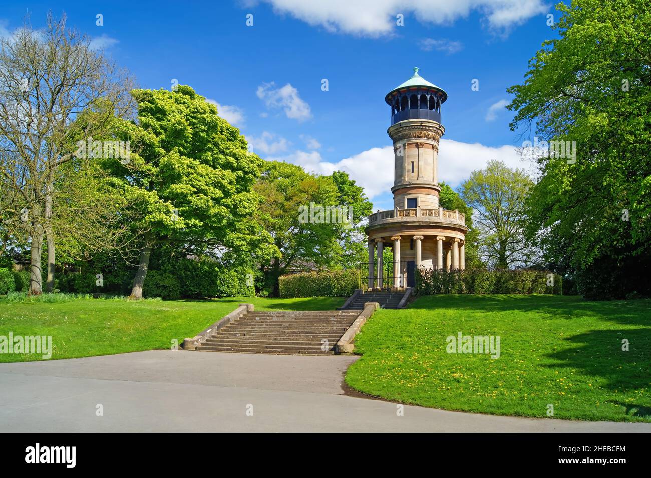 Regno Unito, South Yorkshire, Barnsley, Locke Park Tower Foto Stock