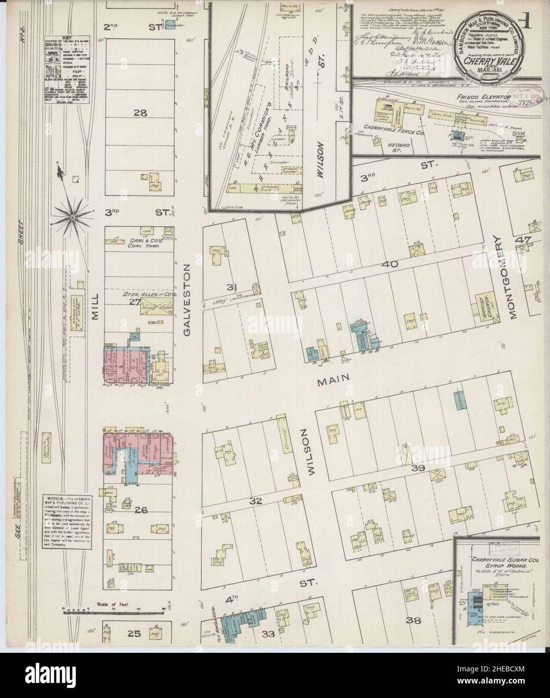 Cherryvale kansas mappa immagini e fotografie stock ad alta risoluzione