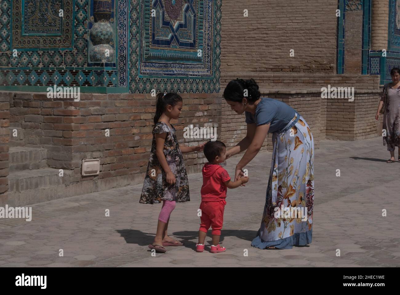 Uzbekistan, Necropoli di Shah i Zinda Foto Stock