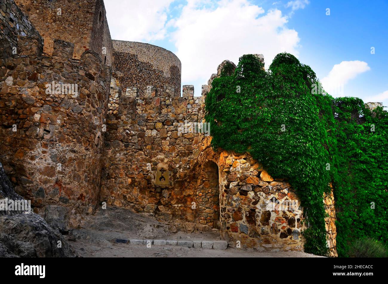 Vista panoramica del Castello di Consuegra Segovia. Foto Stock