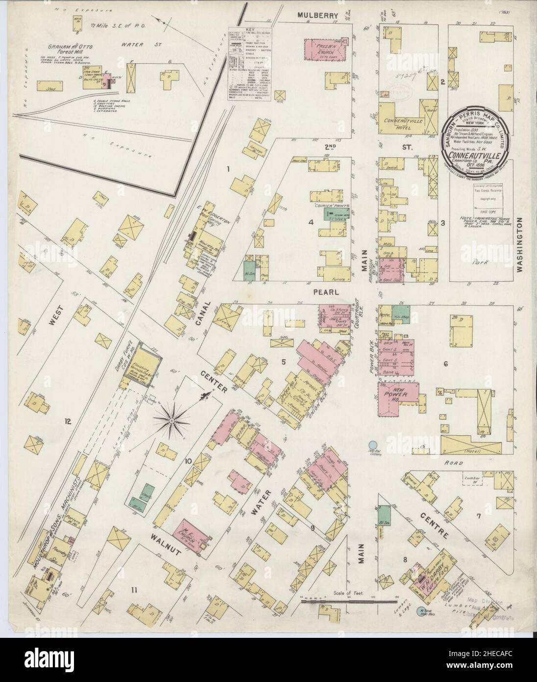 Mappa di conneautville immagini e fotografie stock ad alta risoluzione