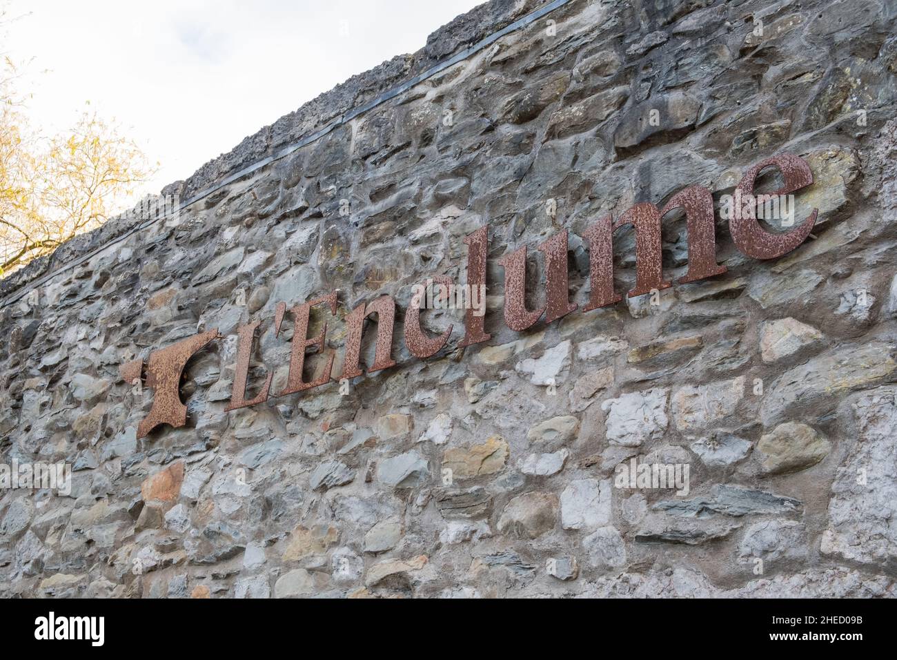 L'Enclume raffinato ristorante che ha recentemente ottenuto una terza stella Michelin a Cartmel, Lake District, Cumbria, Regno Unito Foto Stock