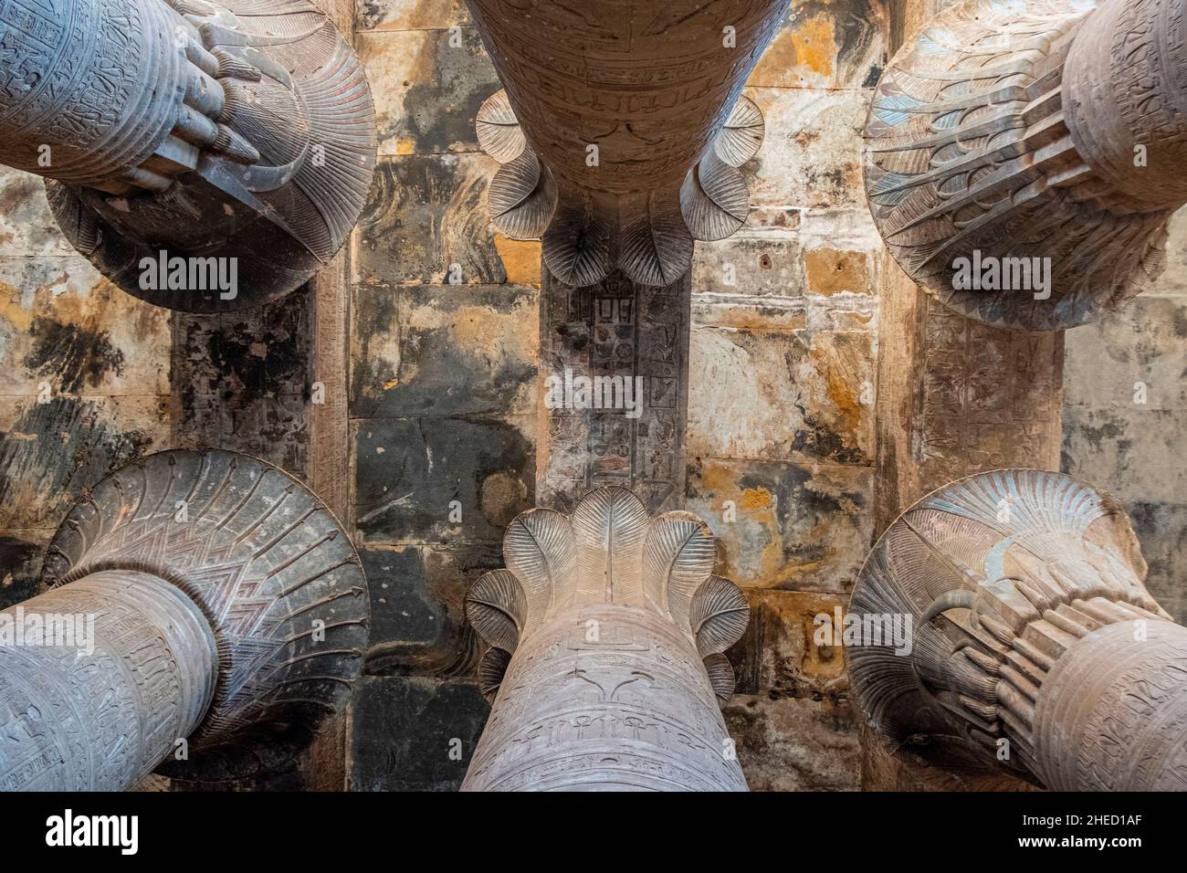 Egitto, Egitto superiore, Valle del Nilo, tempio di Edfu Foto Stock