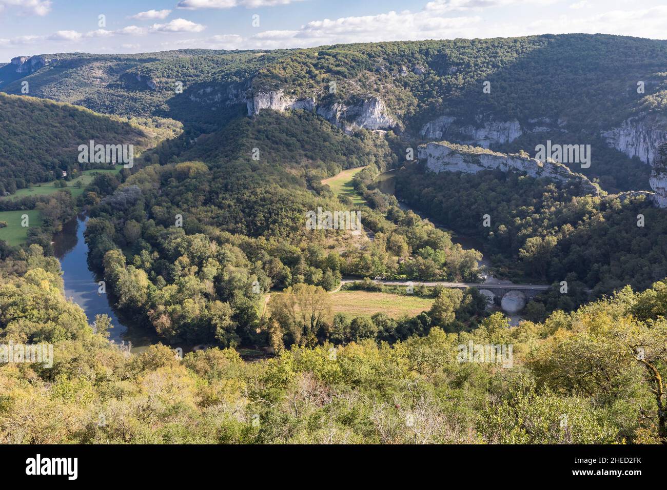 Francia, Tarn et Garonne , Saint Antonin Noble Val Foto Stock
