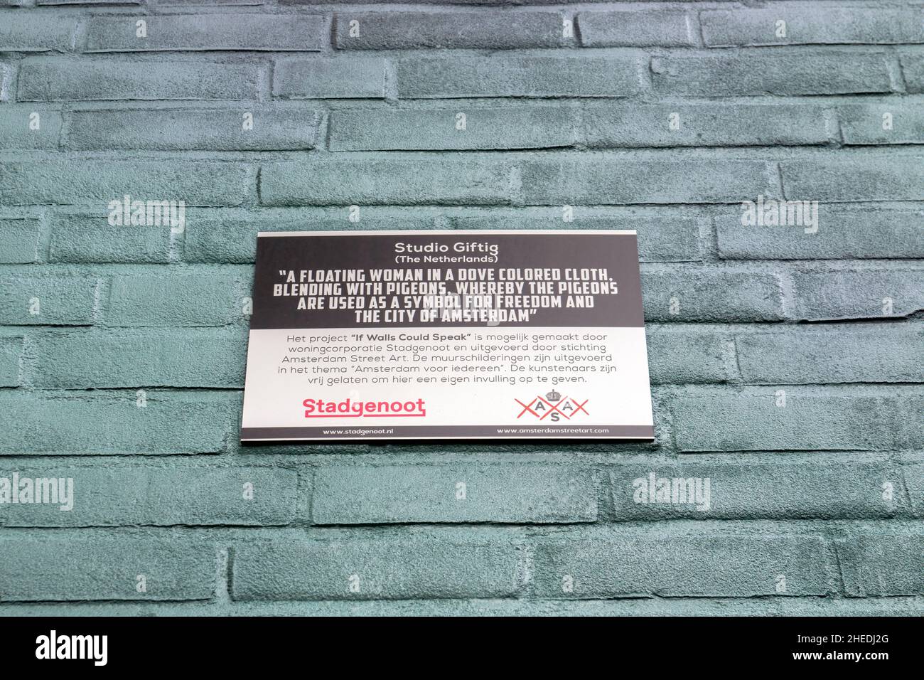 Billboard Studio Giftig ad Amsterdam Paesi Bassi 6-7-2019 Foto Stock