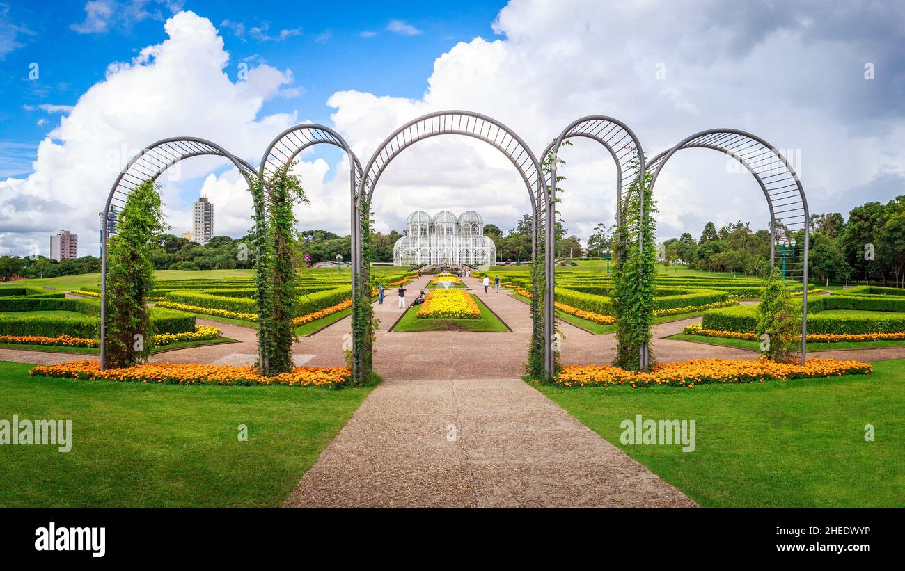 Giardino Botanico di Curitiba. Foto Stock