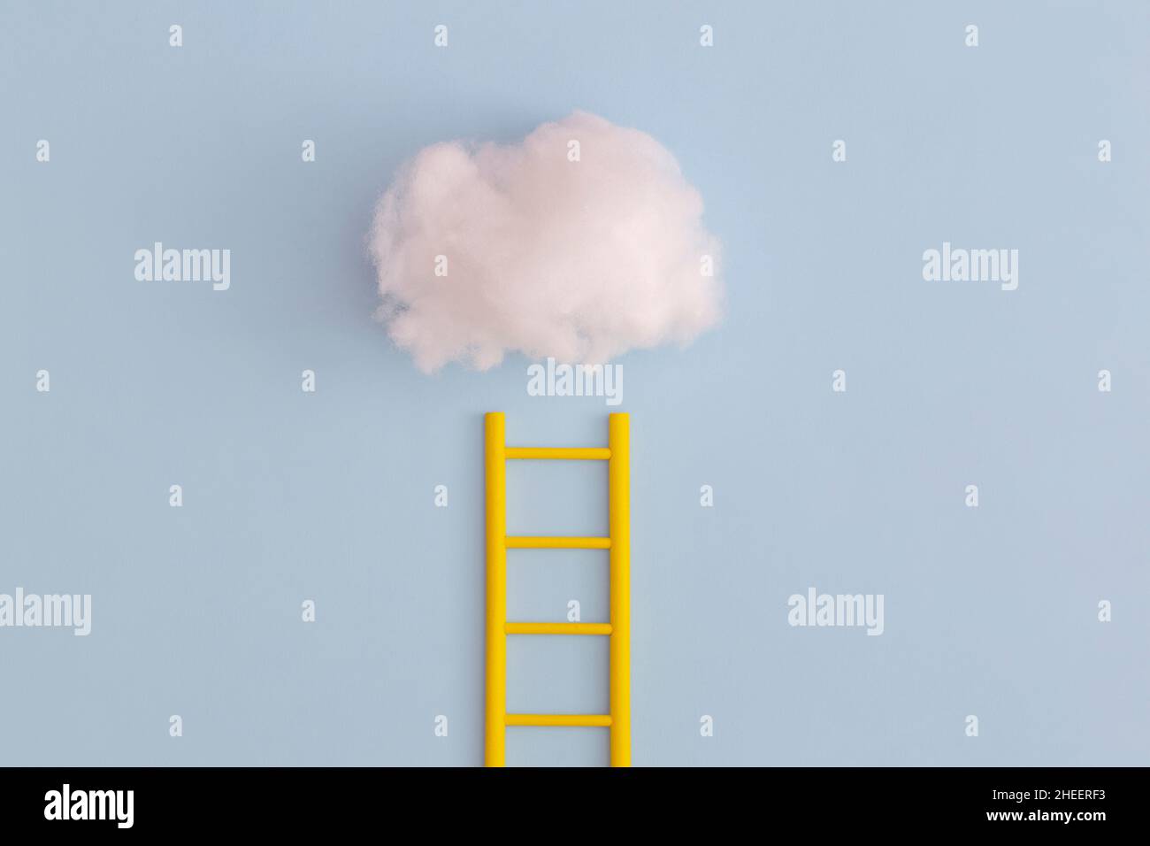 Scala percorso di carriera per il processo di successo della crescita aziendale. Ispirazione e idea creativa. Foto Stock
