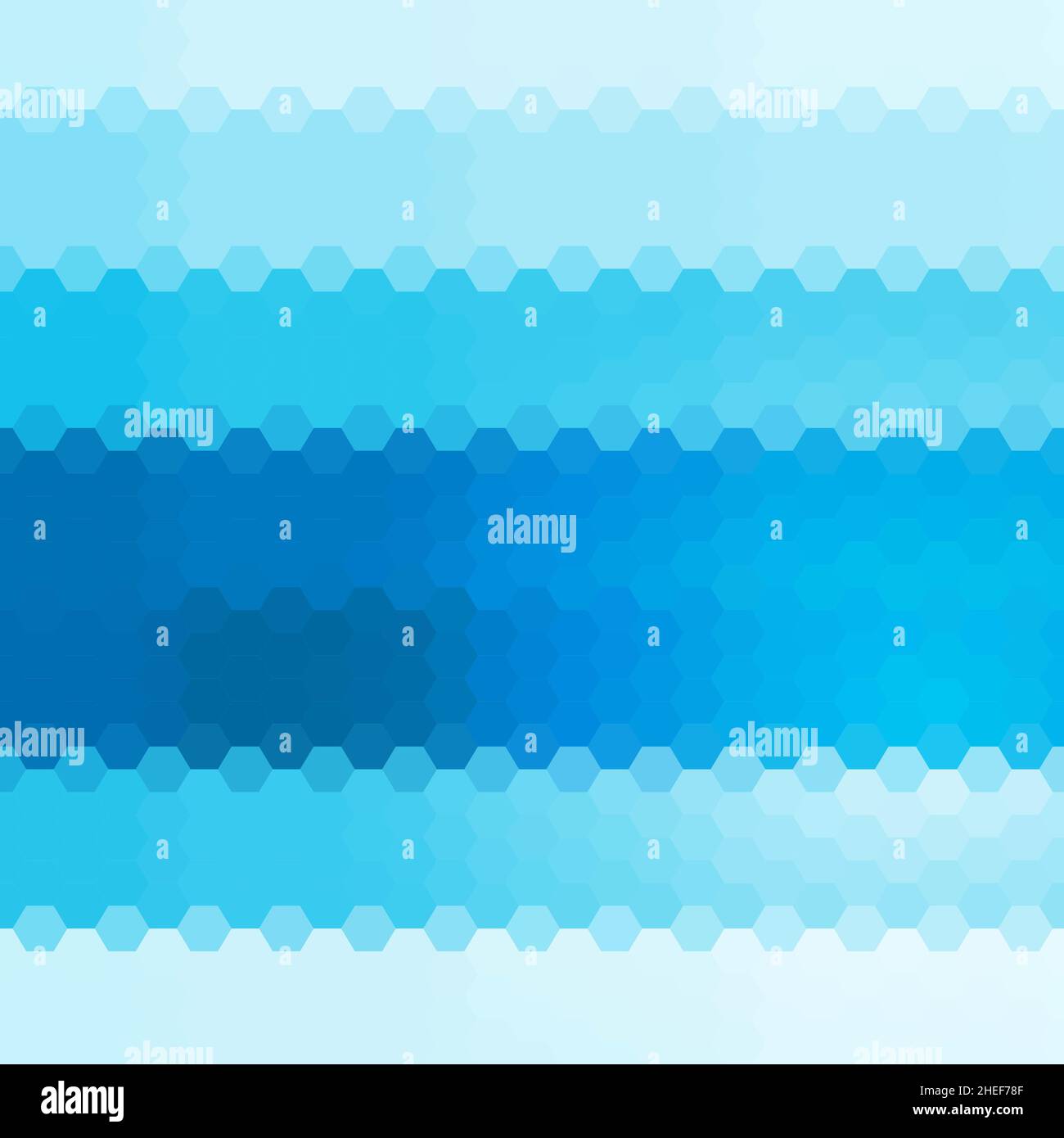 sfondo vettoriale blu. illustrazione esagonale astratta Foto Stock
