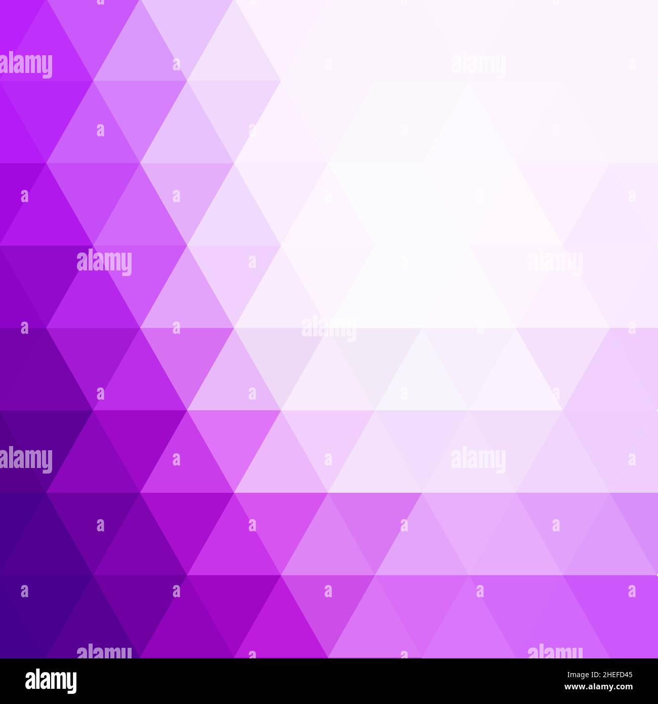 Sfondo poly basso astratto di triangoli in colori violetti Foto Stock