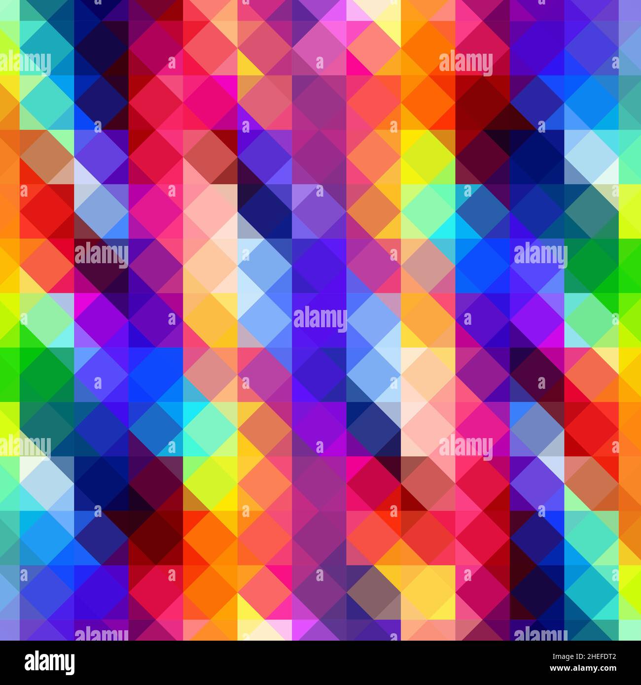 Motivo vettoriale a mosaico a colori a triangolo. Sfondo poligonale. Foto Stock