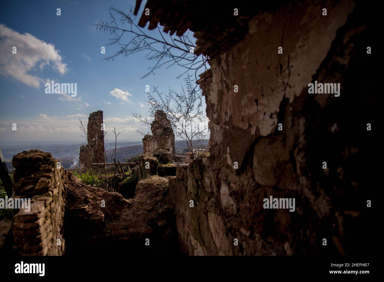 Milano, Italia. 5th Jan 2022. La Tuscia e l'alta Tuscia di Viterbo, l'antica terra degli Etruschi (Credit Image: © Carlo Vergani/Pacific Press via ZUMA Press Wire) Foto Stock
