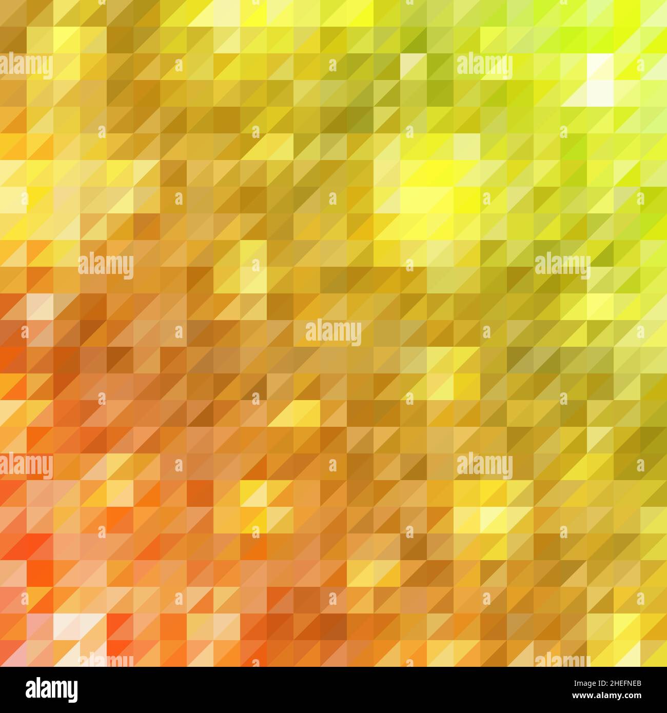 sfondo triangolare giallo. sfondo vettoriale astratto Foto Stock