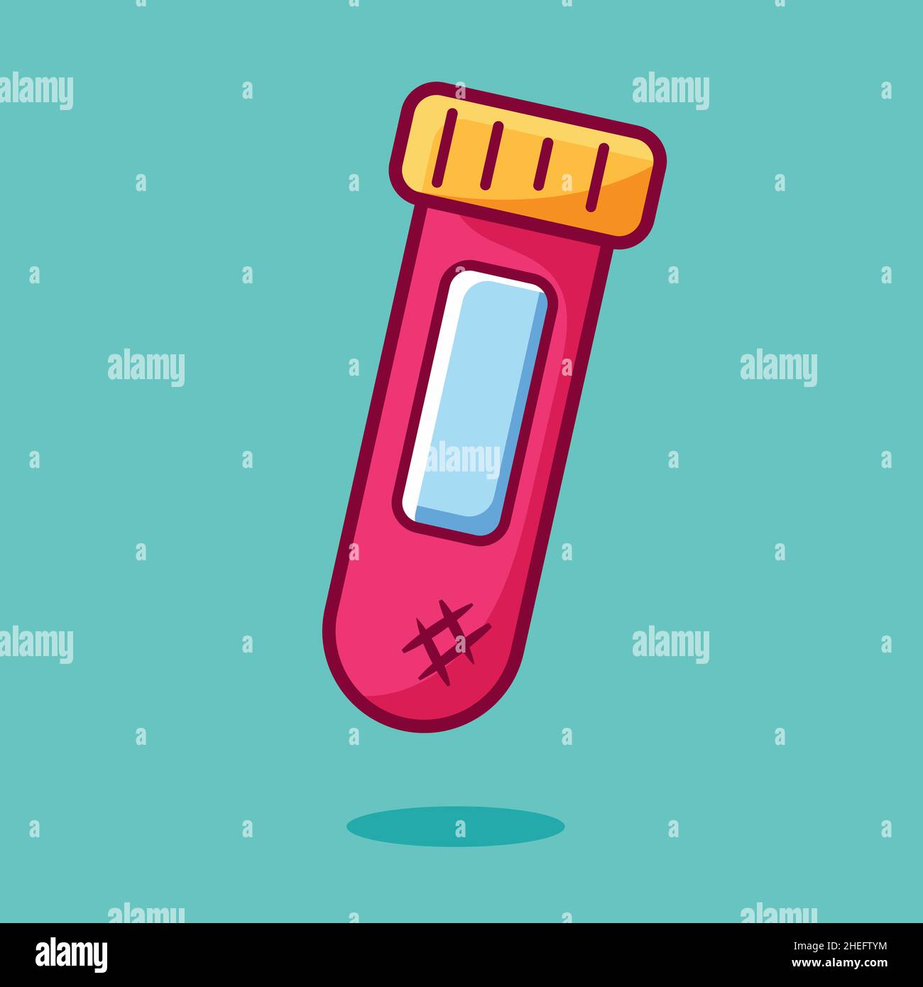flacone di medicina isolato cartoon vettore illustrazione in stile piatto profilo Illustrazione Vettoriale