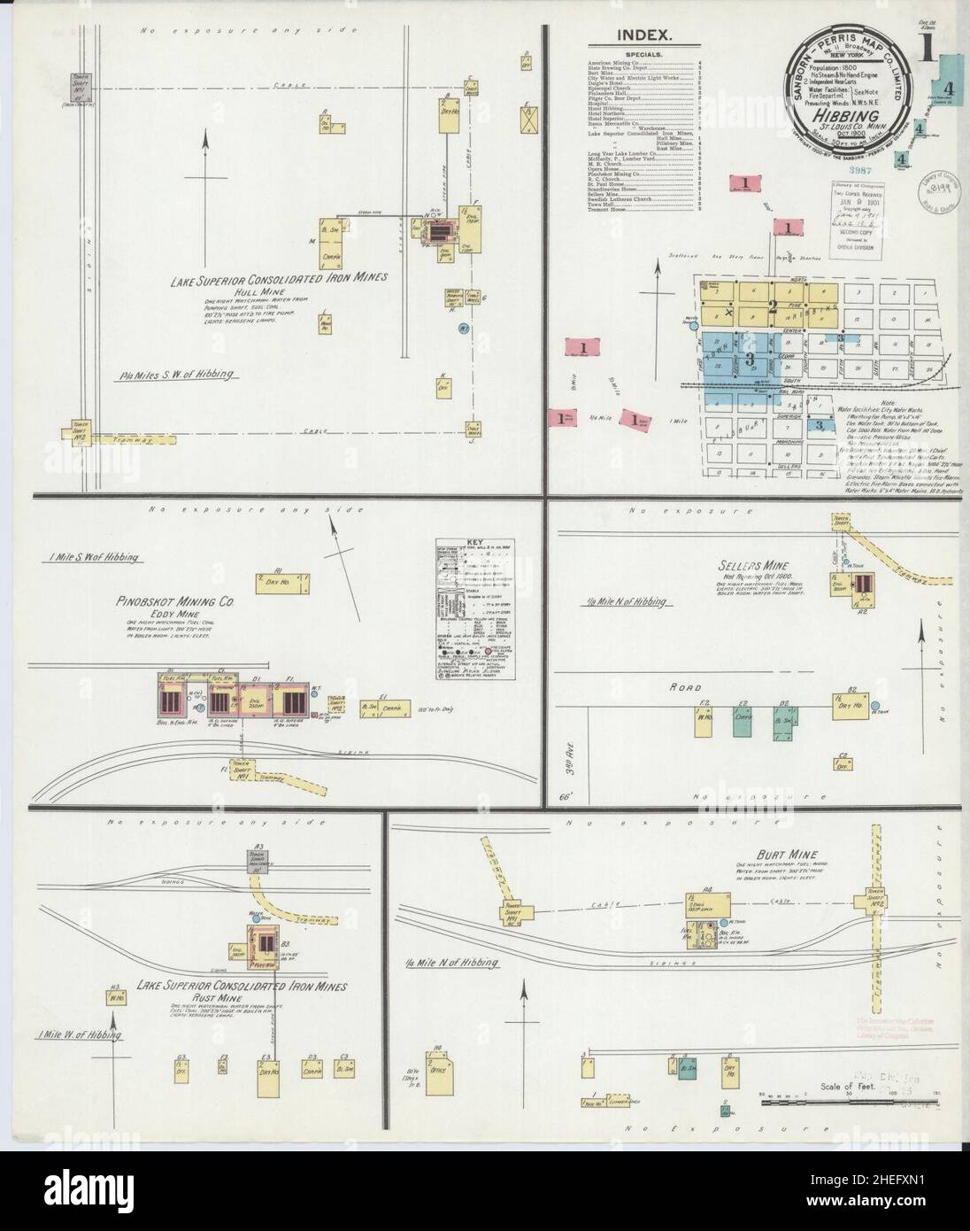 Hibbing minnesota mappa immagini e fotografie stock ad alta risoluzione