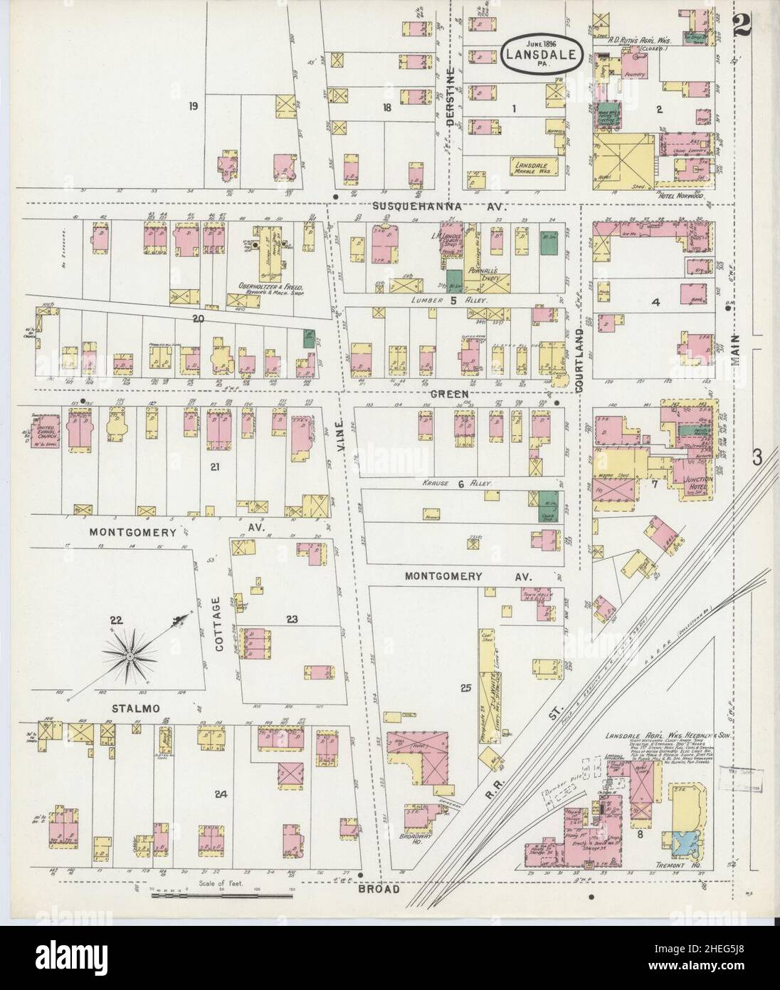 Lansdale, pennsylvania, mappa immagini e fotografie stock ad alta