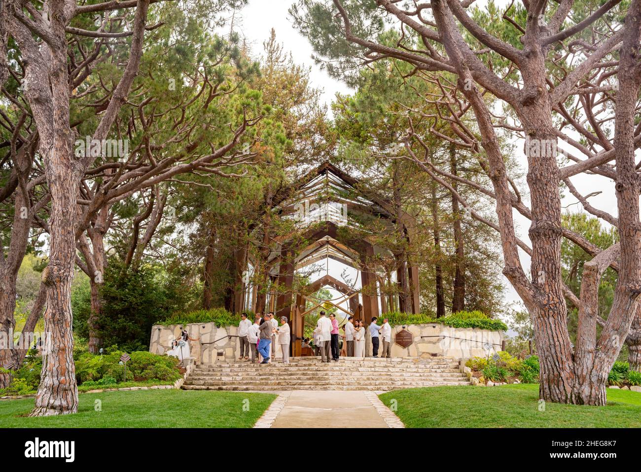 Los Angeles, MAGGIO 28 2016 - Vista in alto della Cappella dei viandanti Foto Stock