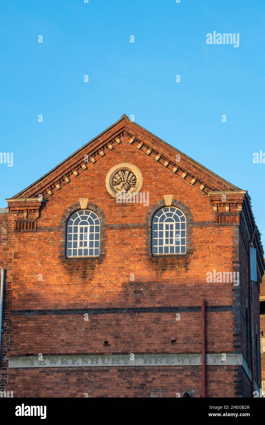 Fabbrica di birra e mulino industriale 'Healings Flour Mill' Tewkesbury, Gloucestershire, Inghilterra Foto Stock