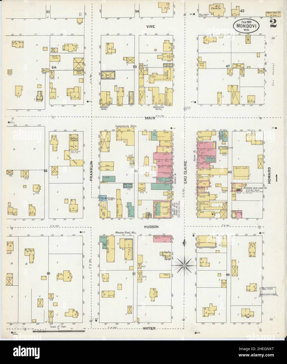 Mondovi wisconsin mappa immagini e fotografie stock ad alta risoluzione