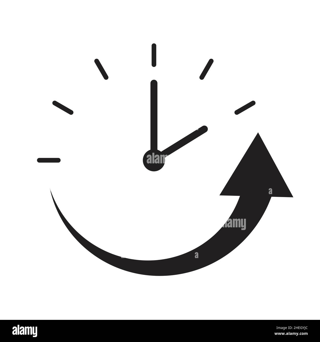 Vettore di icone per tempi di attività e tempi di inattività per il design del sito Web, il logo, l'app, l'interfaccia utente. Illustrazione, EPS10 Illustrazione Vettoriale