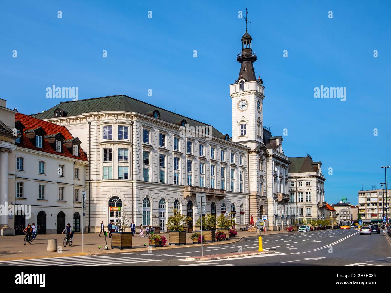 Varsavia, Polonia - 19 settembre 2020: Palazzo storico Palac Jablonowskich Jablonowski ora sede di Citibank in via Senatorska a Srodmiescie Foto Stock