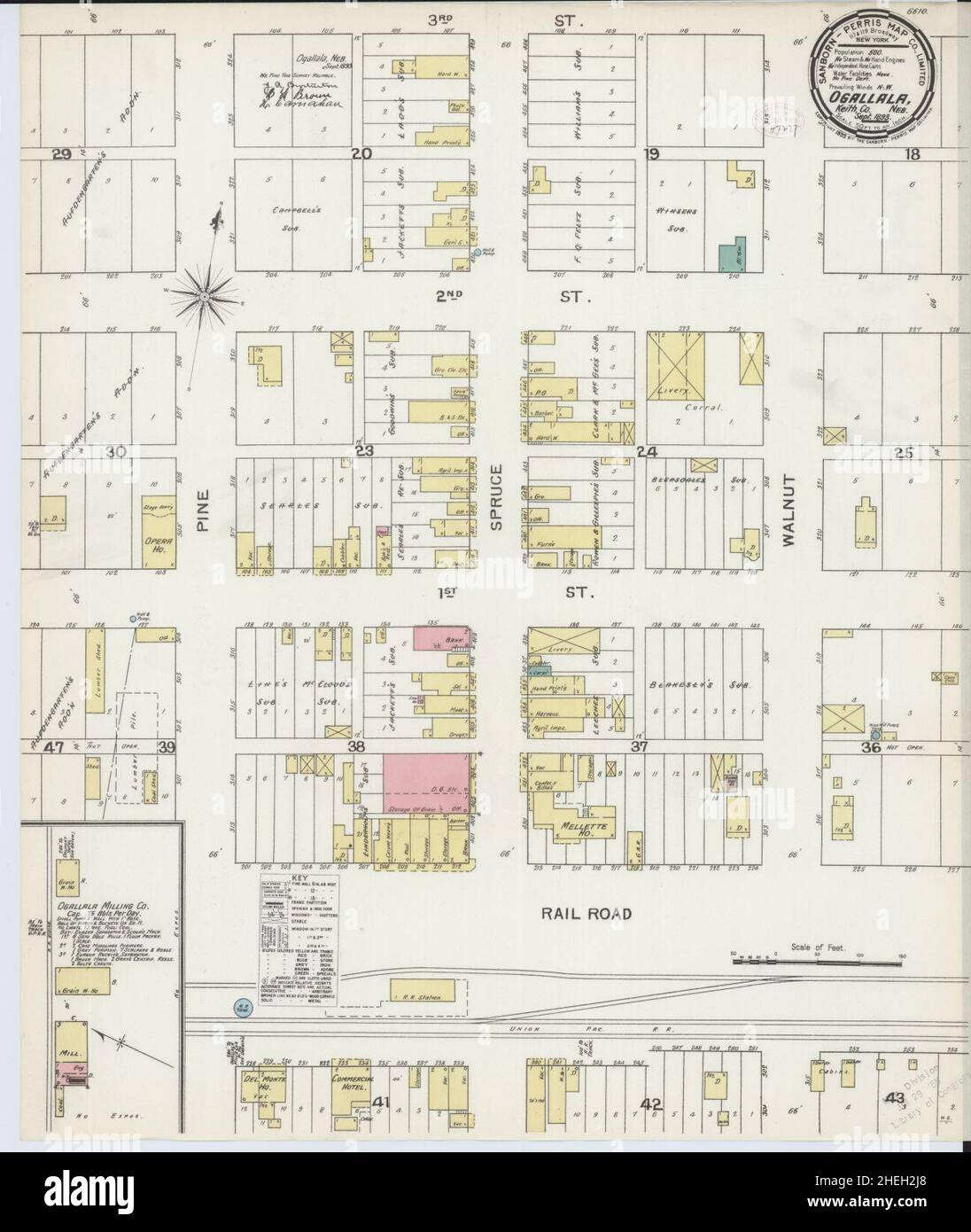 Mappa di ogallala, nebraska immagini e fotografie stock ad alta