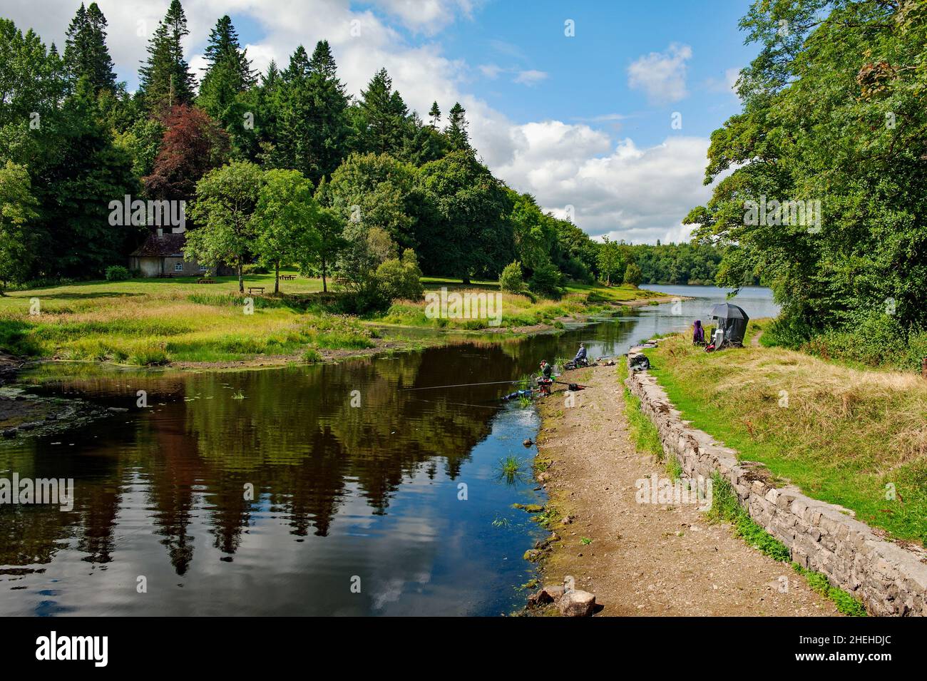 Louth Oughter nel Killykeen Forest Park durante l'estate, in Irlanda Foto Stock