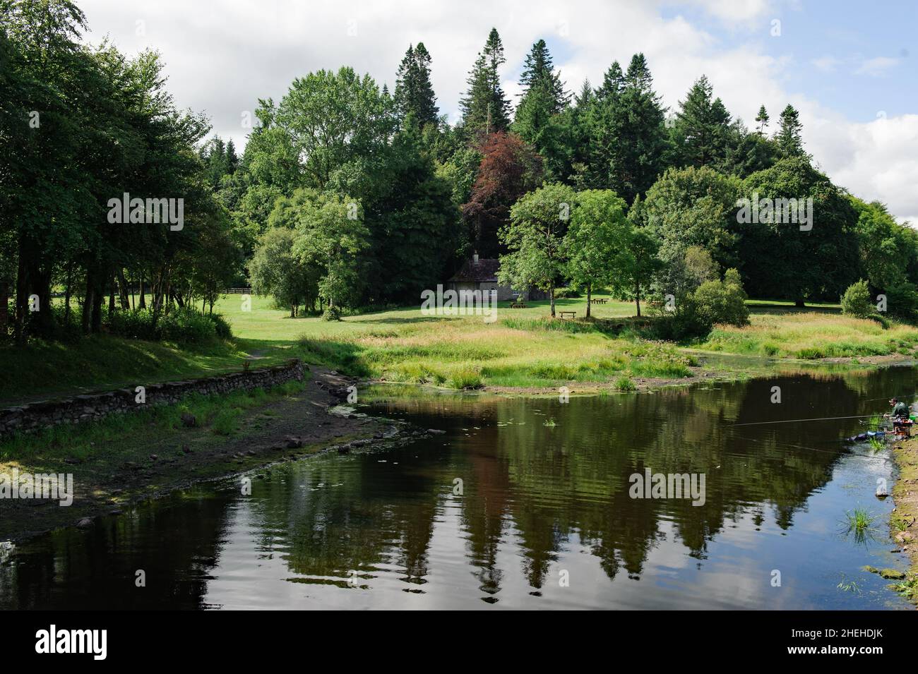 Louth Oughter nel Killykeen Forest Park durante l'estate, in Irlanda Foto Stock