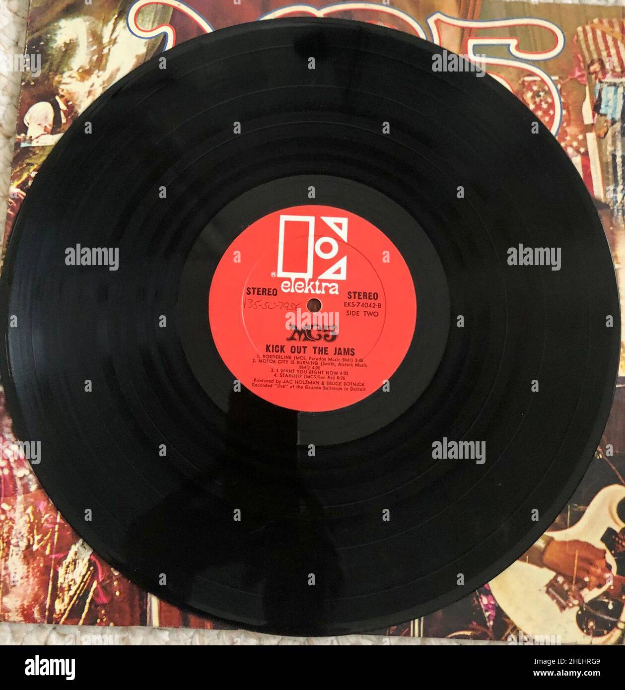 Collezione Vintage Record Albums, 1970s Music, MC5 "Kick out the Jams" Foto Stock