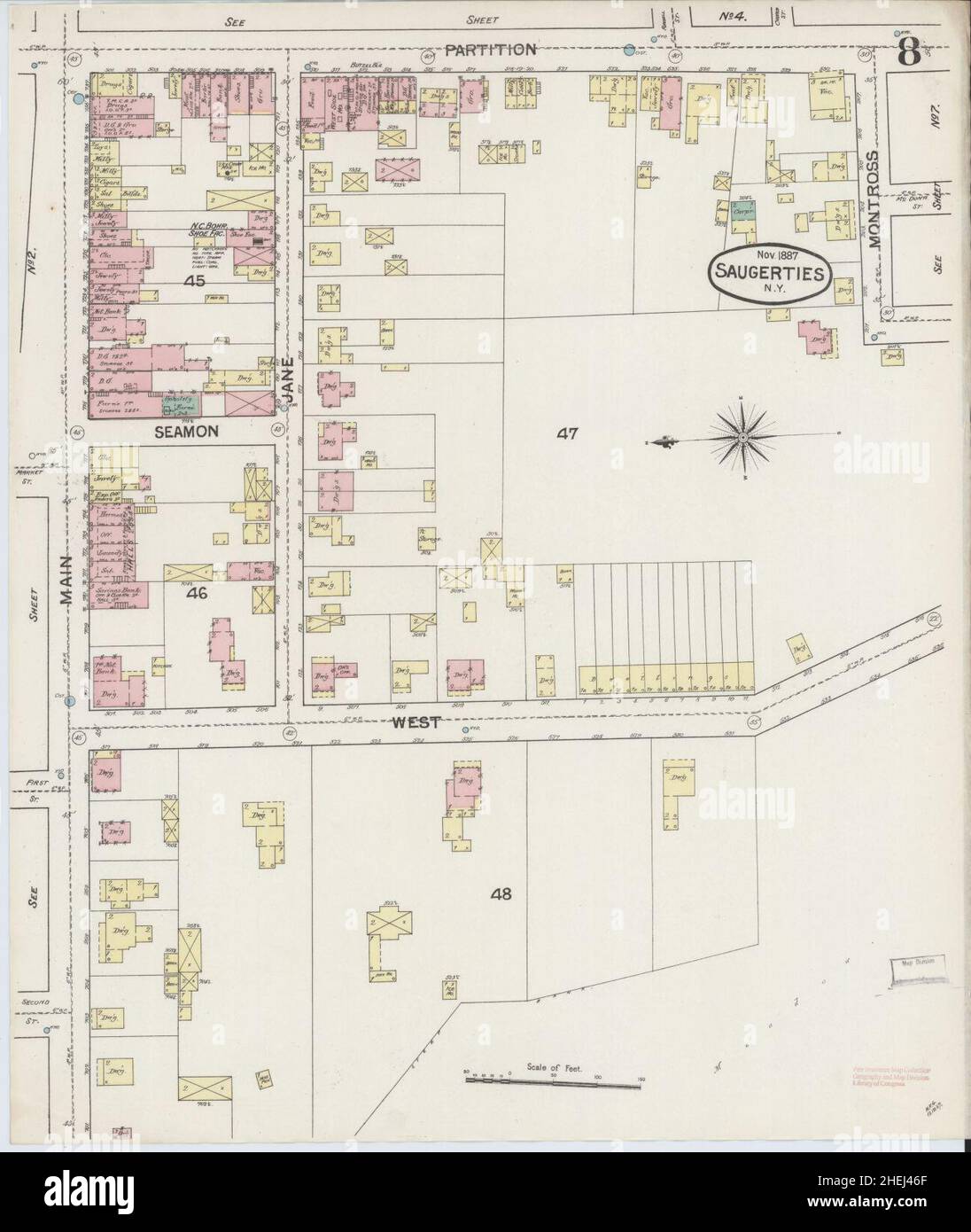 Mappa di saugerties immagini e fotografie stock ad alta risoluzione Alamy