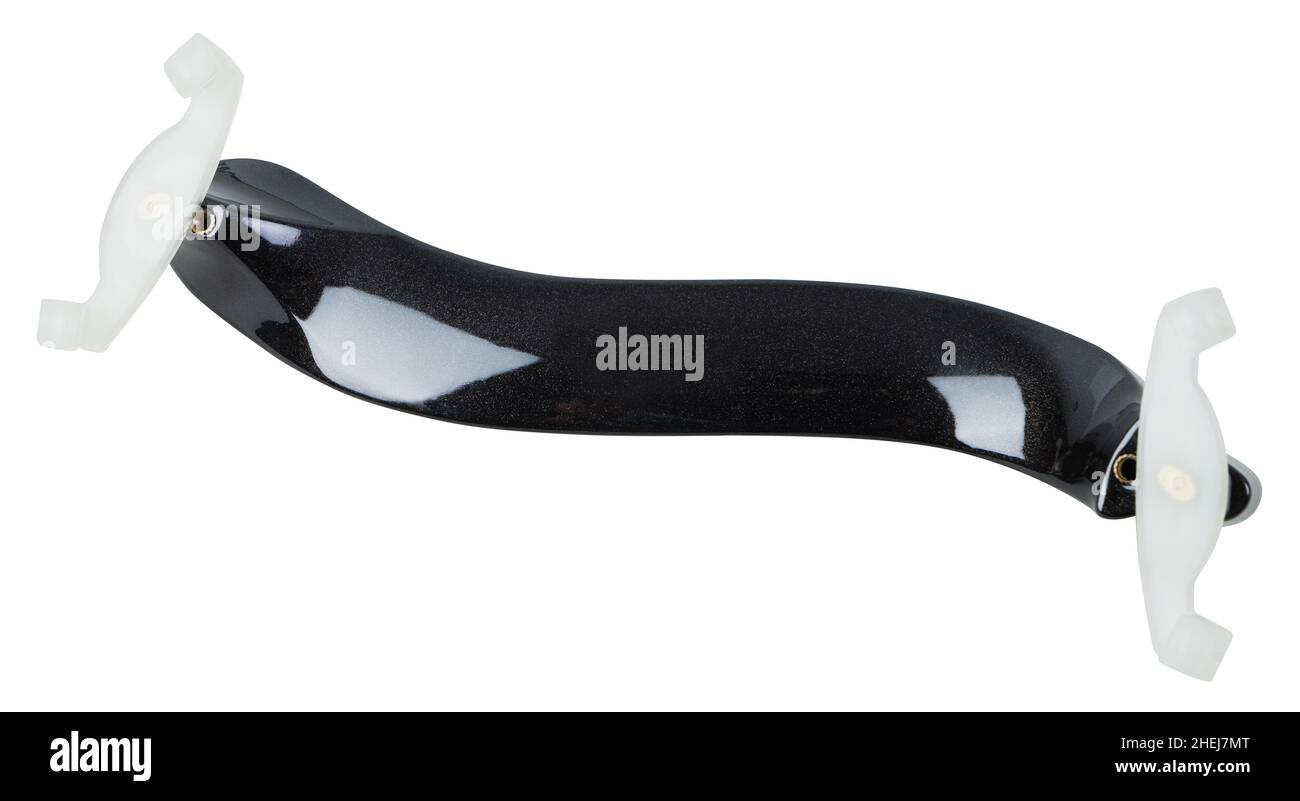 Colletto nero violino isolato su bianco Foto Stock