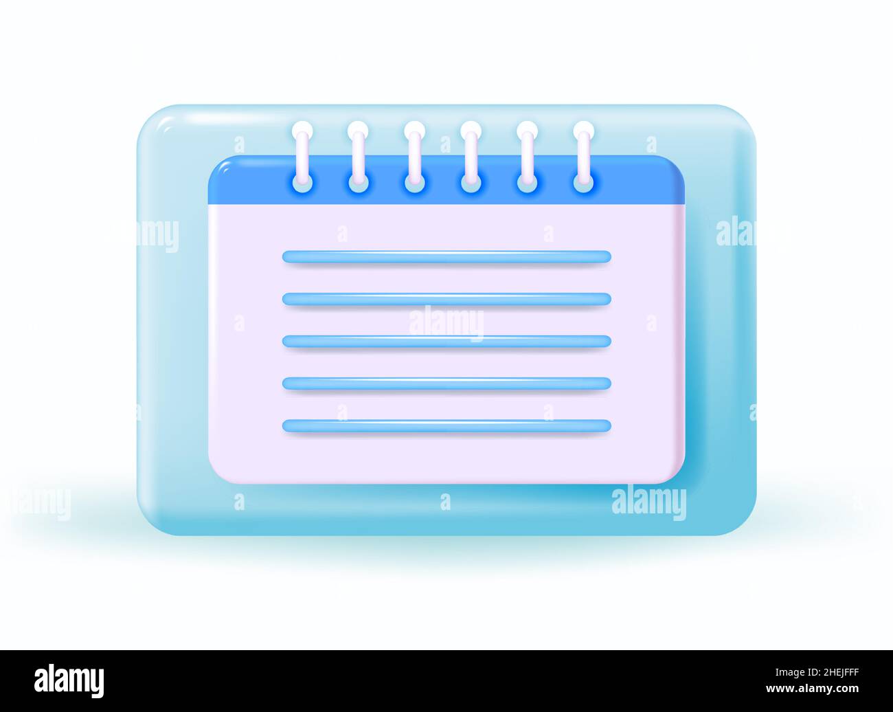 Icona assegnazione calendario. Concetto di pianificazione. illustrazione vettoriale 3d. Illustrazione Vettoriale