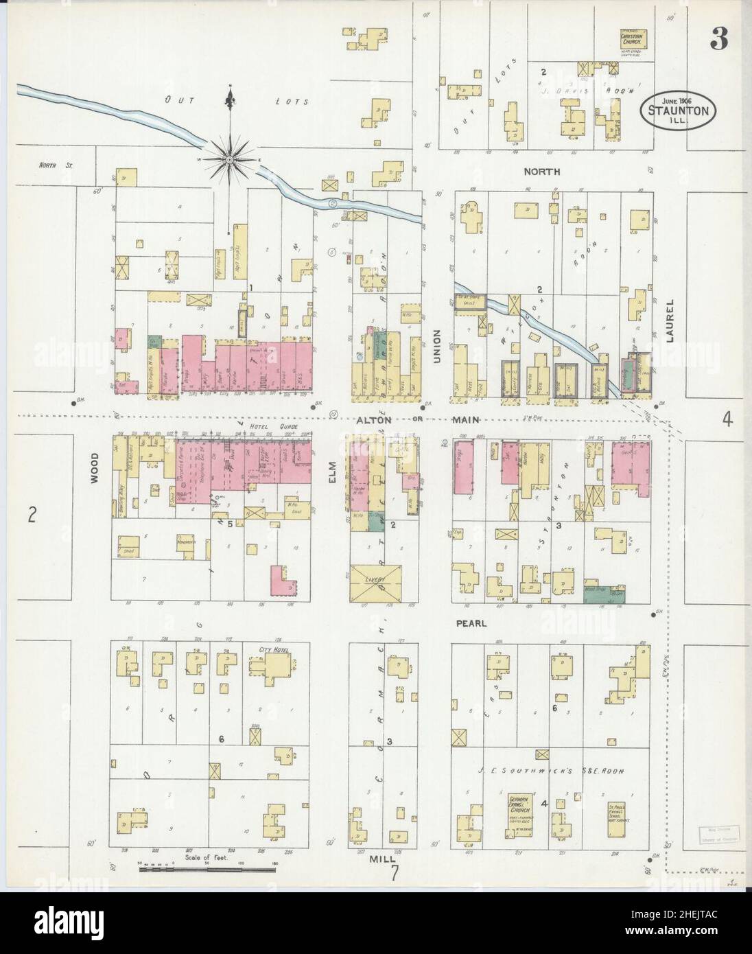 Mappa di staunton, illinois immagini e fotografie stock ad alta risoluzione Alamy