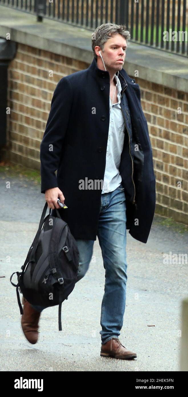 Londra, Inghilterra, Regno Unito. 11th Jan 2022. Consigliere speciale al Cancelliere dello scacchiere LIAM BOOTH-SMITH arriva al 11 Downing Street. (Credit Image: © Tayfun Salci/ZUMA Press Wire) Foto Stock