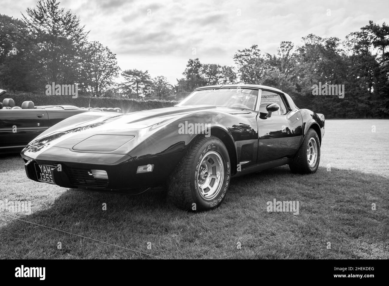 Classic Chevy Corvette in mostra Foto Stock