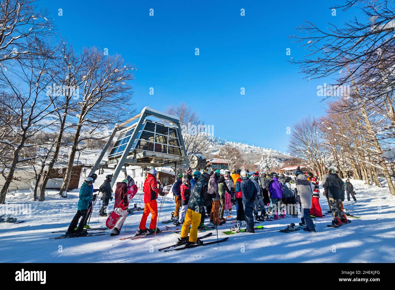 Centro sciistico di Vasilitsa, Grevena, Macedonia Occidentale, Grecia. Foto Stock