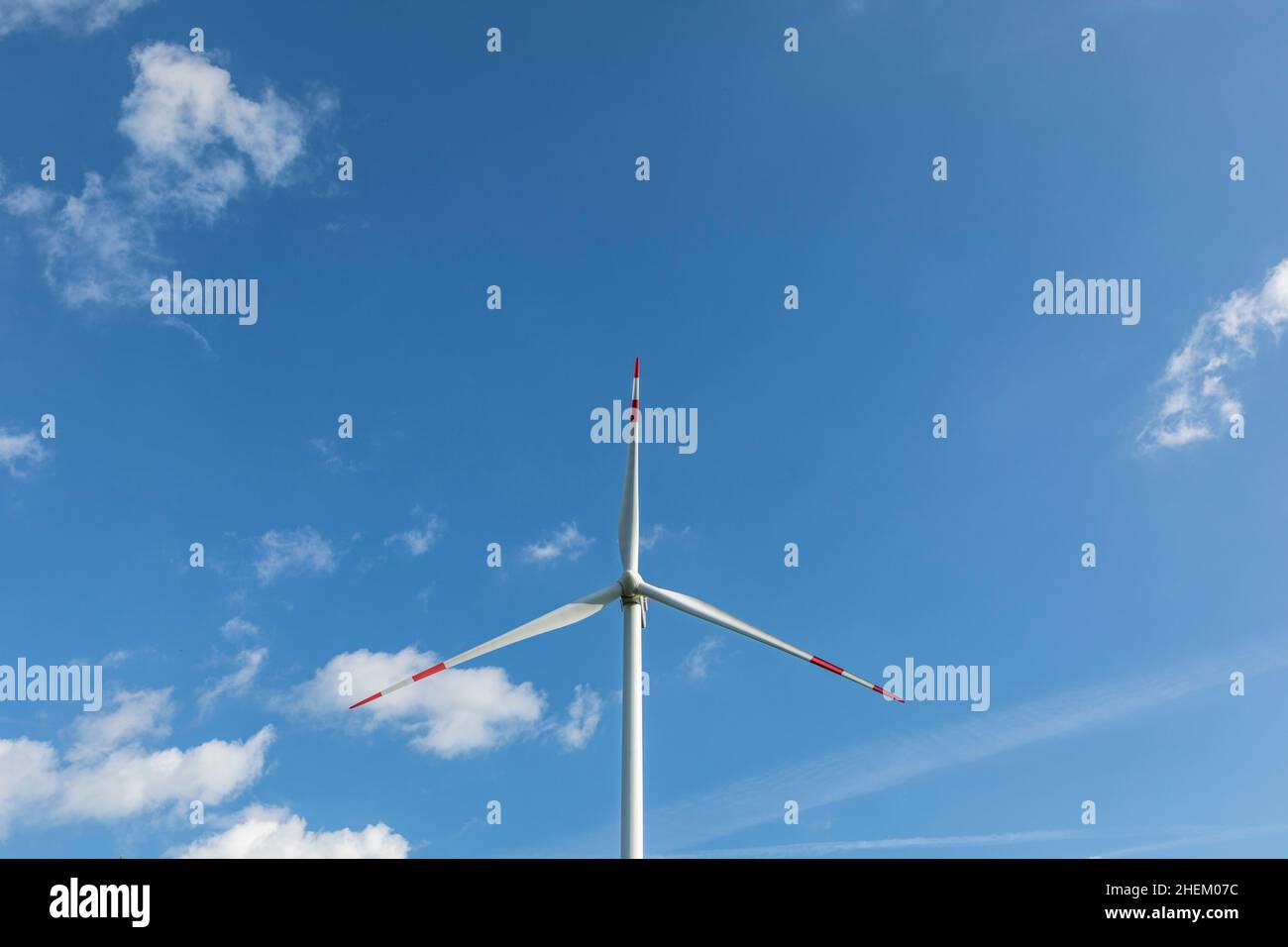 Ala di un generatore di vento elettrico in Germania Foto Stock